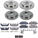 PowerStop OE Stock Replacement Low-Dust Ceramic Brake Pad and Rotor Kit