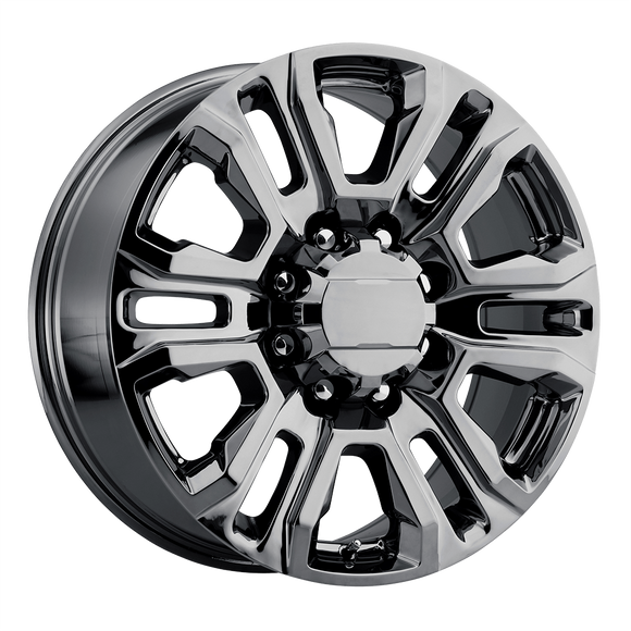 20X8.5 Performance Replicas PR207 Black Chrome 8X180 ET47 wheel/rim