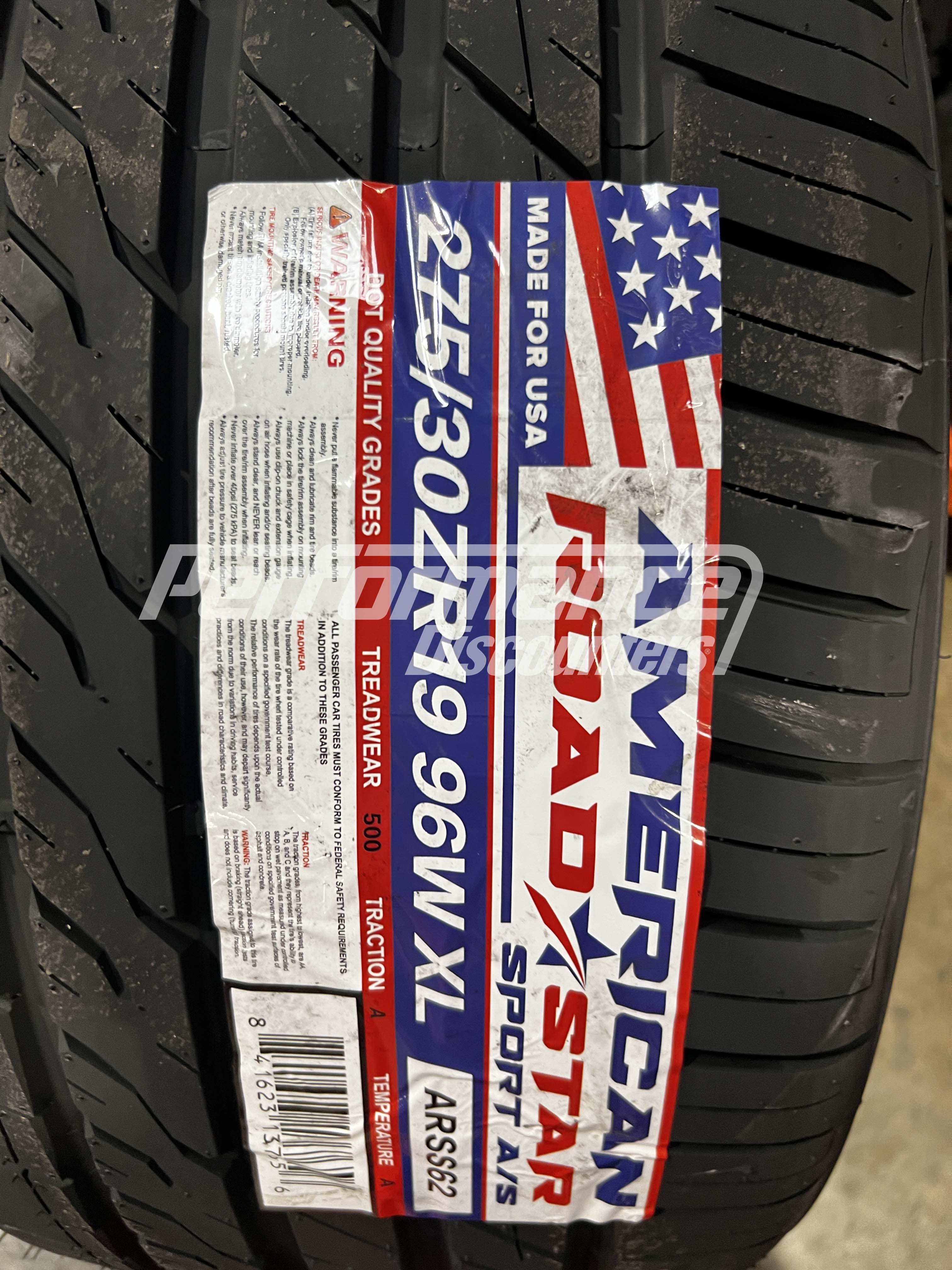 American Roadstar Sport A/S Tire(s) 275/30R19 96W SL BSW 275 30 19 2753019