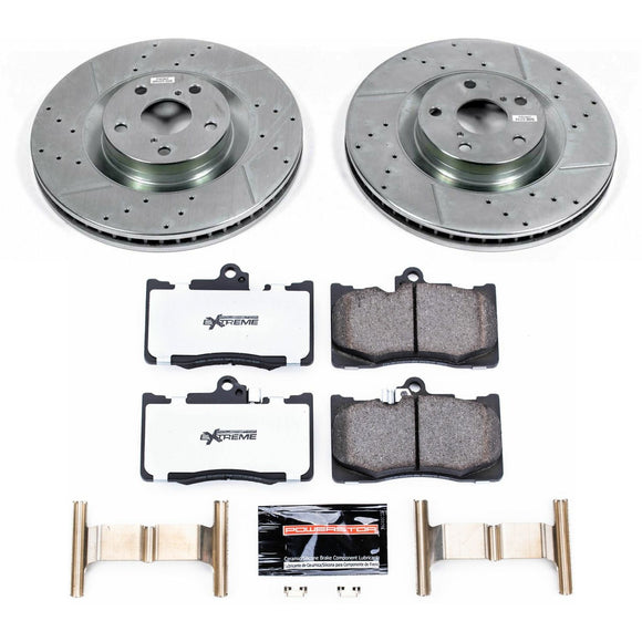 PowerStop Z26 Street Performance Ceramic Brake Pad and Drilled & Slotted Rotor K