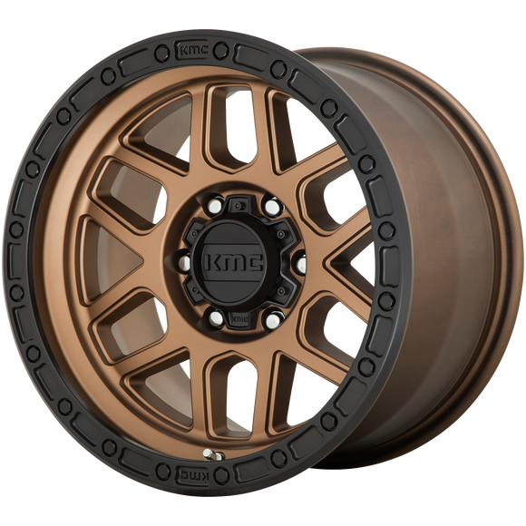 17X9 KMC KM544 MESA Matte Bronze With Black Lip 6X114.3 ET18 wheel/rim