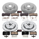 PowerStop Z23 Daily Driver Carbon-Fiber Ceramic Brake Pad and Drilled & Slotted