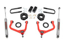 Rough Country Red 3.5 Inch Lift Kit for 25-26 Chevy Silverado 1500