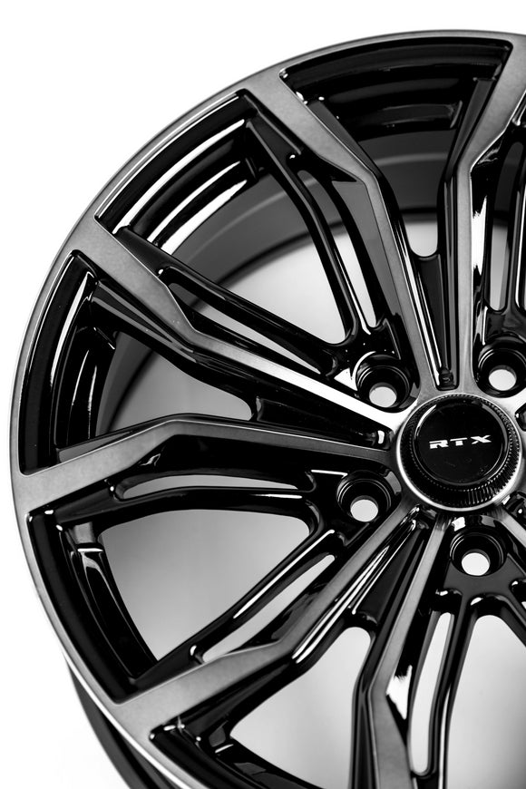 19x8.5 RTX Black Widow Black Machined Grey 5x114.3 ET38 wheel/rim