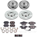 PowerStop OE Stock Replacement Low-Dust Ceramic Brake Pad and Rotor Kit