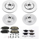 PowerStop Genuine Geomet Coated Rotor and Low-Dust Ceramic Brake Pad Kit