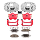 PowerStop Z26 Street Performance Ceramic Brake Pad, Drilled Slotted Rotor, and C