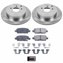 PowerStop OE Stock Replacement Low-Dust Ceramic Brake Pad and Rotor Kit