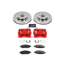 PowerStop Z23 Daily Driver Carbon-Fiber Ceramic Pads Drilled & Slotted Rotor & C
