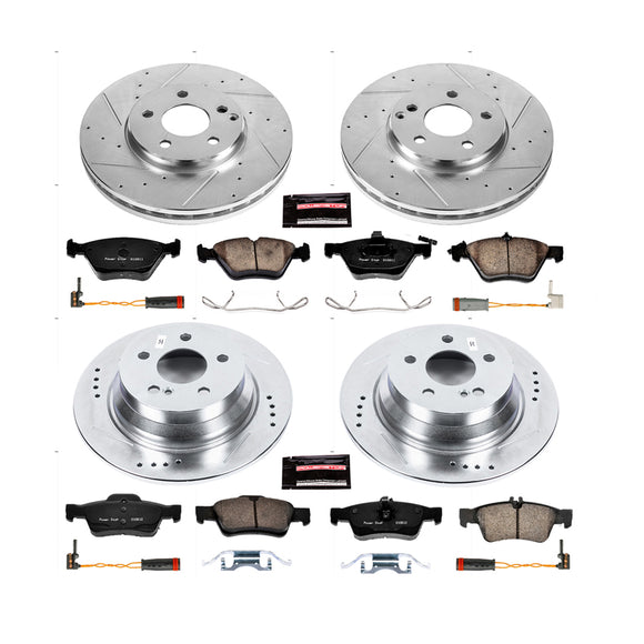 PowerStop Z23 Daily Driver Carbon-Fiber Ceramic Brake Pad and Drilled & Slotted