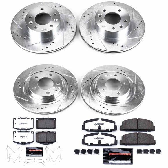 PowerStop Z26 Street Performance Ceramic Brake Pad and Drilled & Slotted Rotor K