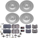 PowerStop Genuine Geomet Coated Rotor and Carbon-Fiber Ceramic Brake Pad Kit