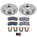 PowerStop OE Stock Replacement Low-Dust Ceramic Brake Pad and Rotor Kit
