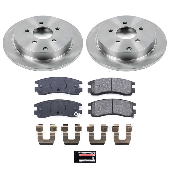 PowerStop OE Stock Replacement Low-Dust Ceramic Brake Pad and Rotor Kit