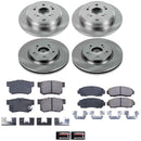 PowerStop OE Stock Replacement Low-Dust Ceramic Brake Pad and Rotor Kit