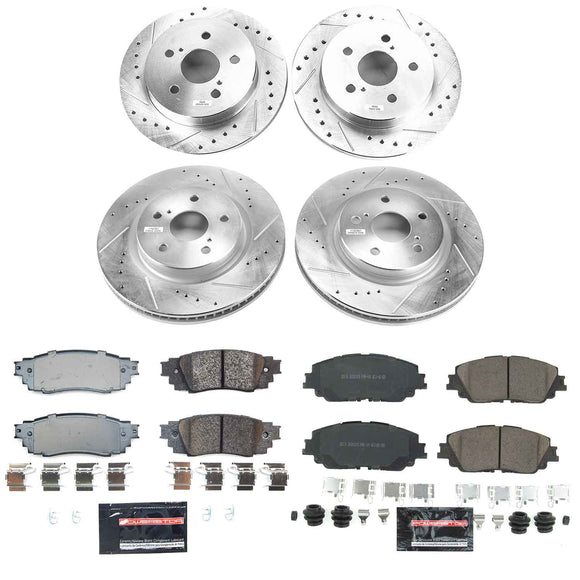 Z23 Daily Driver Carbon-Fiber Ceramic Brake Pad and Drilled & Slotted Rotor Kit