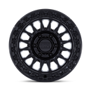 17X8.5 KMC KM552 IMS Matte Black W/ Gloss Black Lip 6x135 ET-10 Wheel Rim
