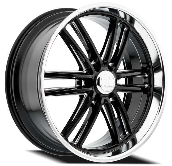 24x10 Resto Maverick Glossy Black Diamond Cut Lip 6x139.7 ET25 CB106.10 Wheel