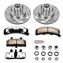 PowerStop Z36 Carbon-Fiber Ceramic Brake Pad with Drilled and Slotted Rotor Kit