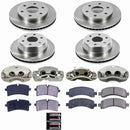 PowerStop OE Stock Replacement Low-Dust Ceramic Brake Pad, Rotor and Caliper Kit