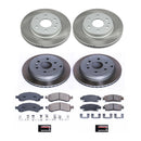 PowerStop Semi-Coated Rotor and Low-Dust Ceramic Brake Pad Kit