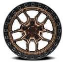 20x9 Arena Wheel Hustle Smoked Bronze Center Satin Black Lip 5x127 ET1 CB71.5
