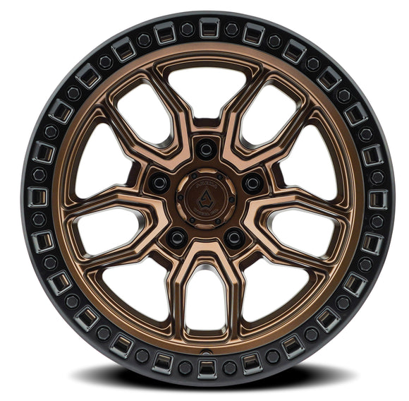 20x9 Arena Wheel Hustle Smoked Bronze Center Satin Black Lip 5x127 ET1 CB71.5