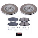 PowerStop Semi-Coated Rotor and Low-Dust Ceramic Brake Pad Kit