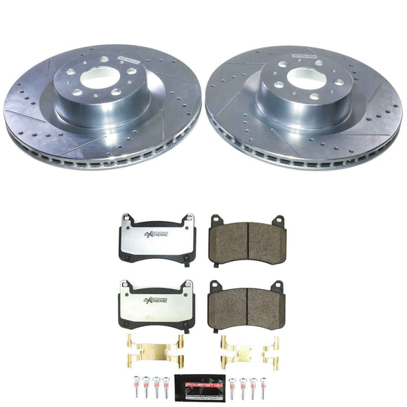 Z26 Street Performance Ceramic Brake Pad and Drilled & Slotted Rotor Kit