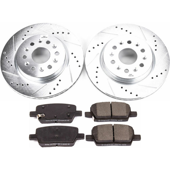PowerStop Z23 Daily Driver Carbon-Fiber Ceramic Brake Pad and Drilled & Slotted