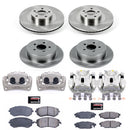 PowerStop OE Stock Replacement Low-Dust Ceramic Brake Pad, Rotor and Caliper Kit