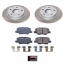 PowerStop Semi-Coated Rotor and Low-Dust Ceramic Brake Pad Kit