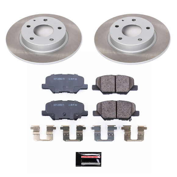 PowerStop Semi-Coated Rotor and Low-Dust Ceramic Brake Pad Kit
