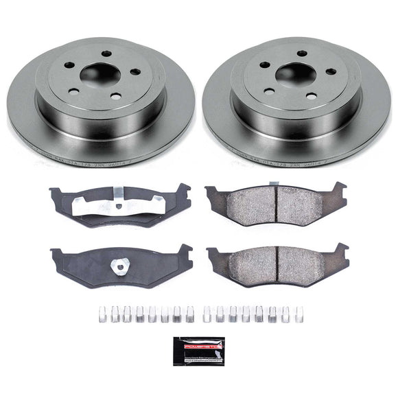 PowerStop OE Stock Replacement Low-Dust Ceramic Brake Pad and Rotor Kit
