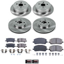 PowerStop OE Stock Replacement Low-Dust Ceramic Brake Pad and Rotor Kit