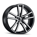 17x8 Kraze KR190 Lusso Gloss Black Machined 5x120 ET38 Wheel Rim