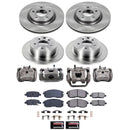 PowerStop OE Stock Replacement Low-Dust Ceramic Brake Pad, Rotor and Caliper Kit