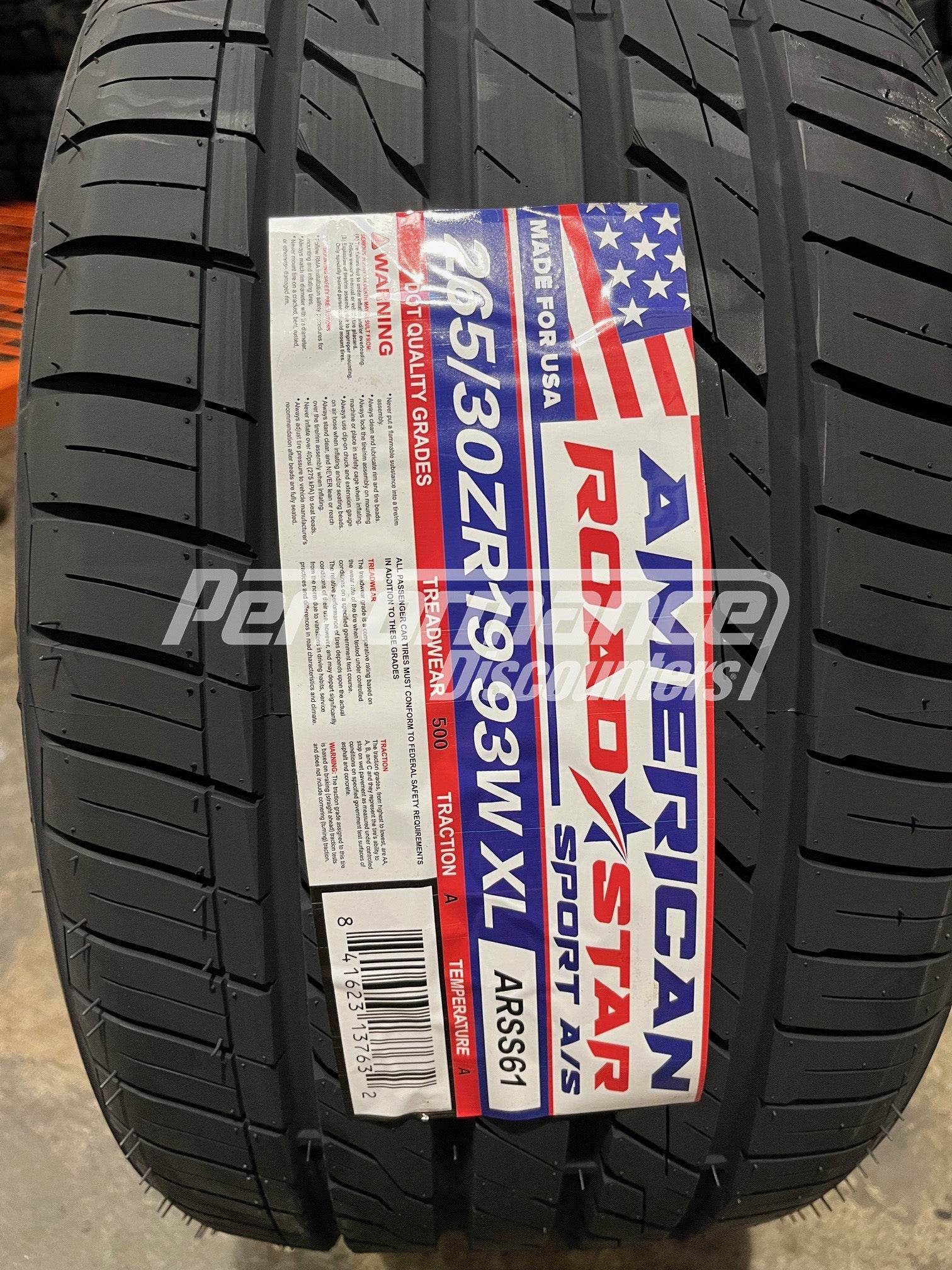 American Roadstar Sport A/S Tire(s) 265/30R19 93W SL BSW 265 30 19 2653019