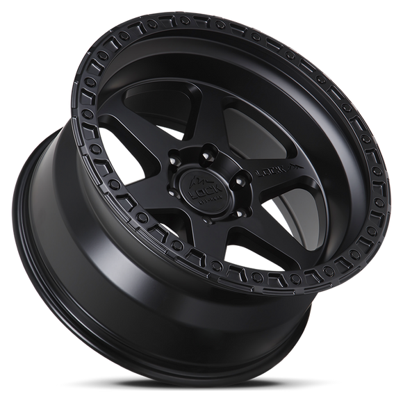 17x9 Lock Off-Road Olympus Matte Black Ring 6x139.7 6x5.5 ET-35 Wheel Rim