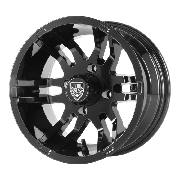 12X6 Fairway Alloys Flex Gloss Black Wheel/Rim 4x101.6 ET-23