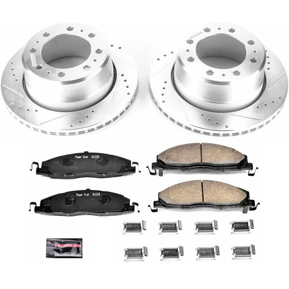 PowerStop Z23 Daily Driver Carbon-Fiber Ceramic Brake Pad and Drilled & Slotted