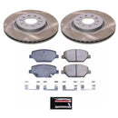 PowerStop Semi-Coated Rotor and Low-Dust Ceramic Brake Pad Kit