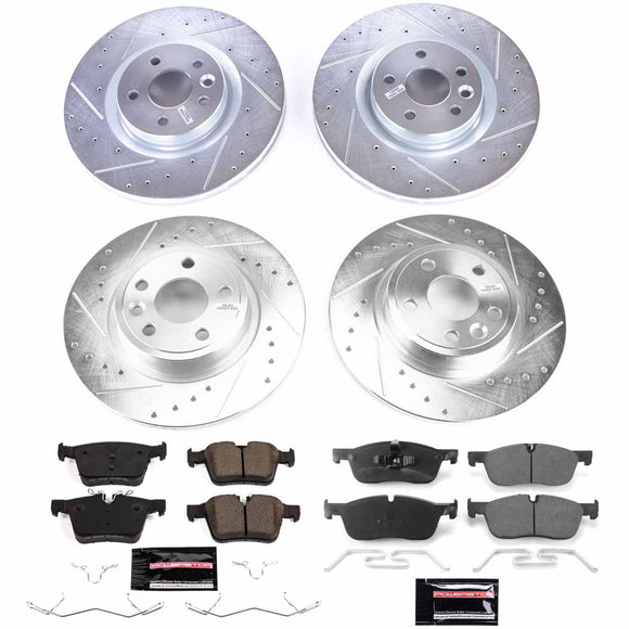 PowerStop Z23 Daily Driver Carbon-Fiber Ceramic Brake Pad and Drilled & Slotted