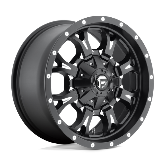 20x10 Fuel Off-Road D517 Krank Matte Black Milled 6x135 ET-24 CB106.1 Wheel Rim