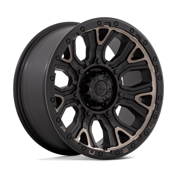 20x9 Fuel Off-Road D824 Traction Matte Black Double Dark Tint 6x139.7 ET1 Wheel