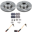 PowerStop OE Stock Replacement Low-Dust Ceramic Brake Pad and Rotor Kit