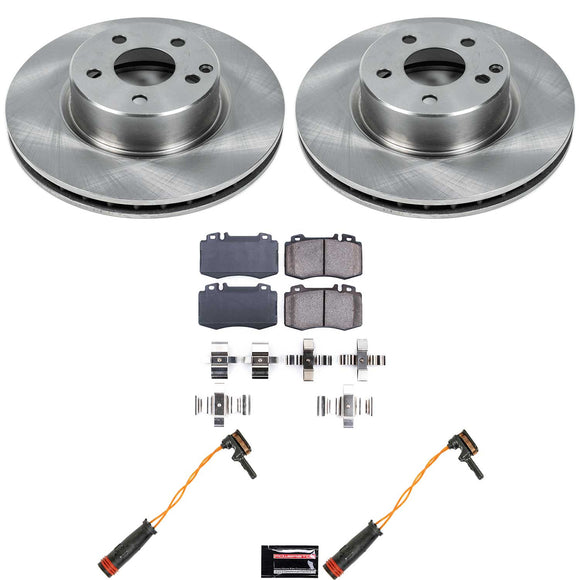 PowerStop OE Stock Replacement Low-Dust Ceramic Brake Pad and Rotor Kit
