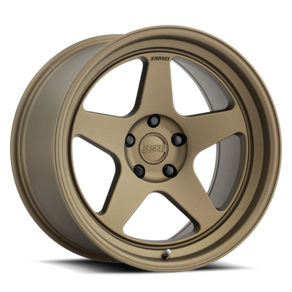 18x10.5 Kansei K12B KNP Textured Bronze 5x120 ET12 CB72.56 Wheel
