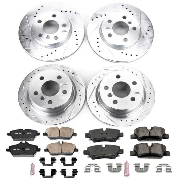 PowerStop Z23 Daily Driver Carbon-Fiber Ceramic Brake Pad and Drilled & Slotted