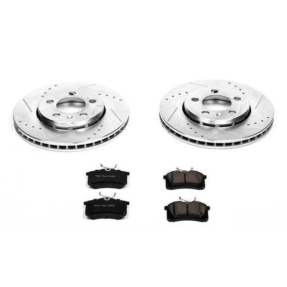 PowerStop Z23 Daily Driver Carbon-Fiber Ceramic Brake Pad and Drilled & Slotted